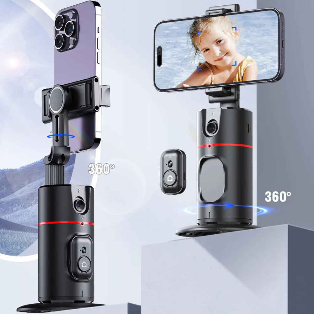 ❤Auto Face Tracking Recognition Tripod ❤ 360°Rotation Gimbals Mount Rechargeable Tracking Tripod